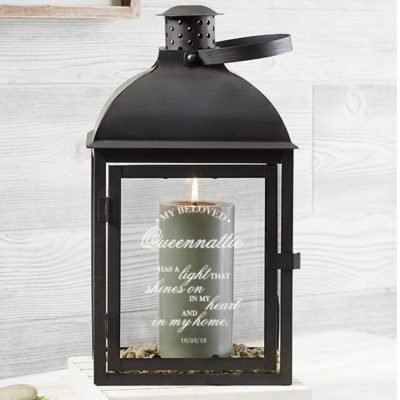 PERSONALIZED MEMORIAL CANDLE LANTERN