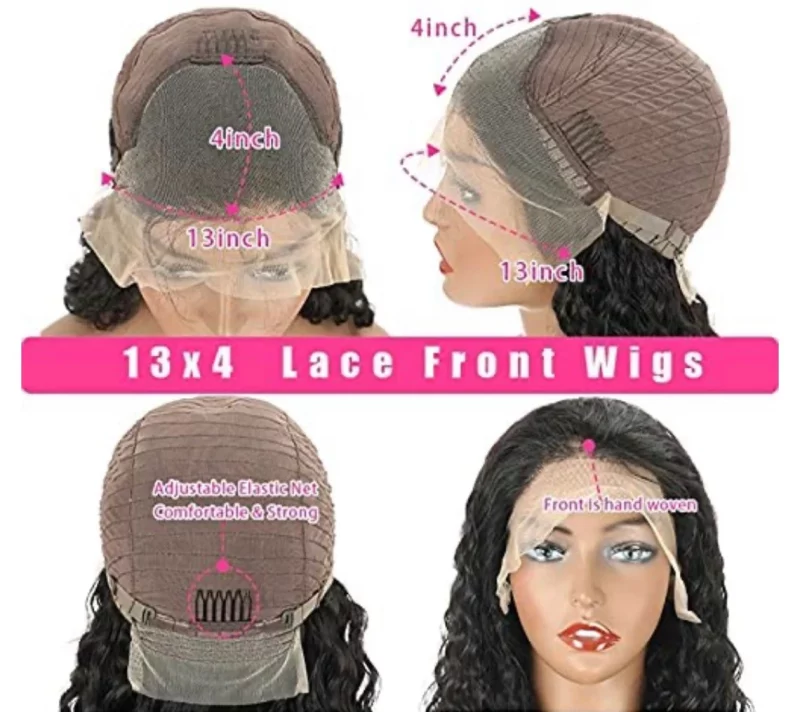 Water Wave 13×4 Lace Front Wig1