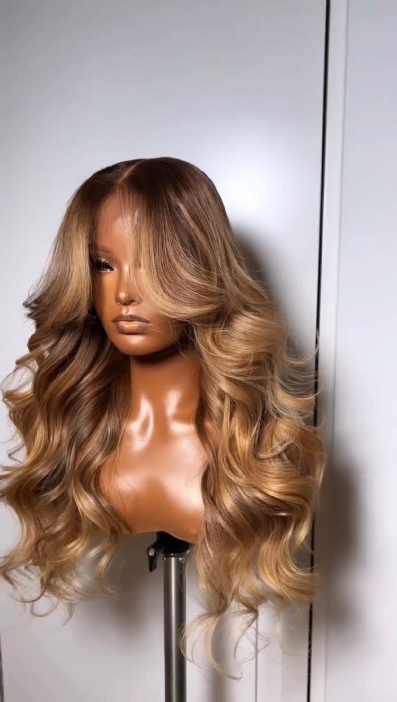 OMBRE BLONDE BRAZILIAN CURLY WIG